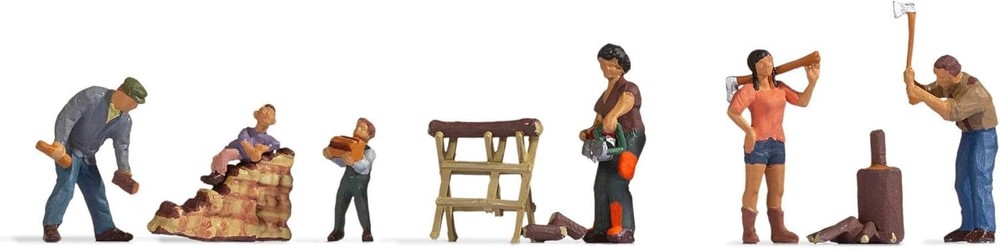 NOCH 15616 HO Scale Chopping Firewood