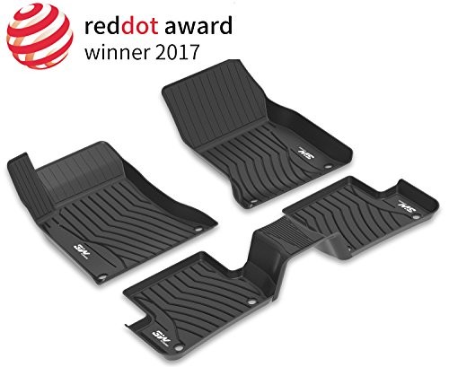  Floor Mats Compatible for Benz C-Class 2016 Black