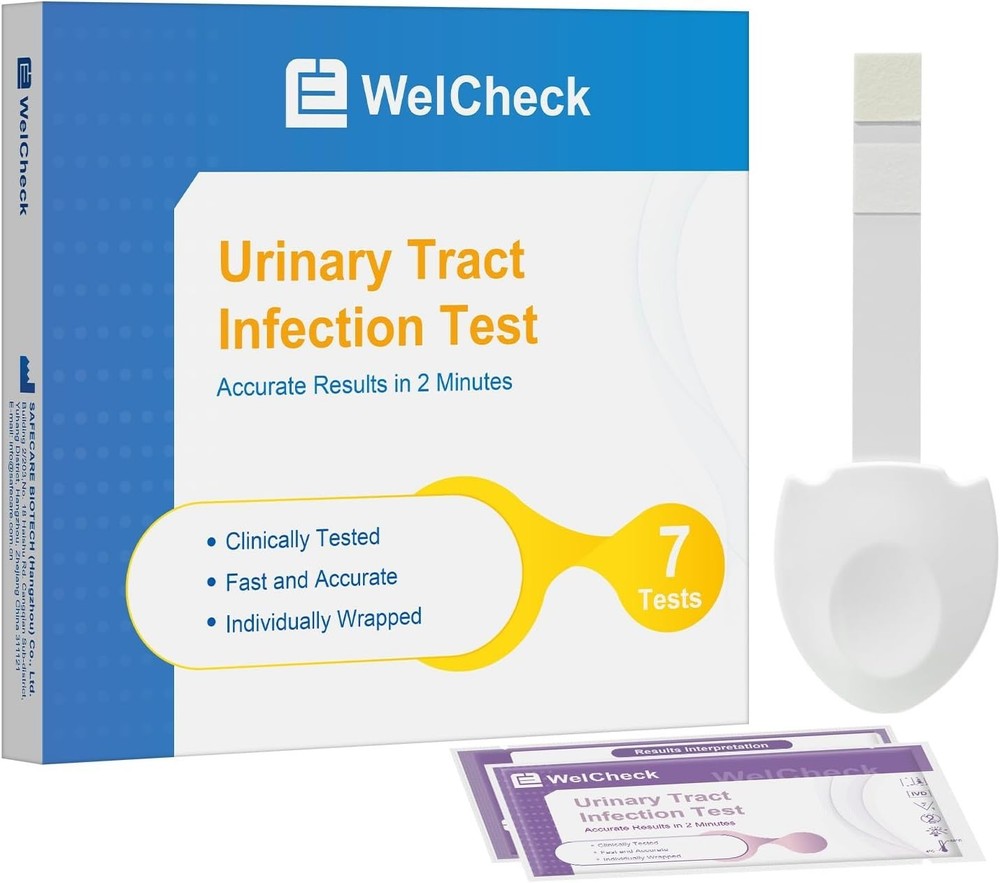 WelCheck UTI Test Strips, Urinary Tract Infection Test for Home Use, Quick