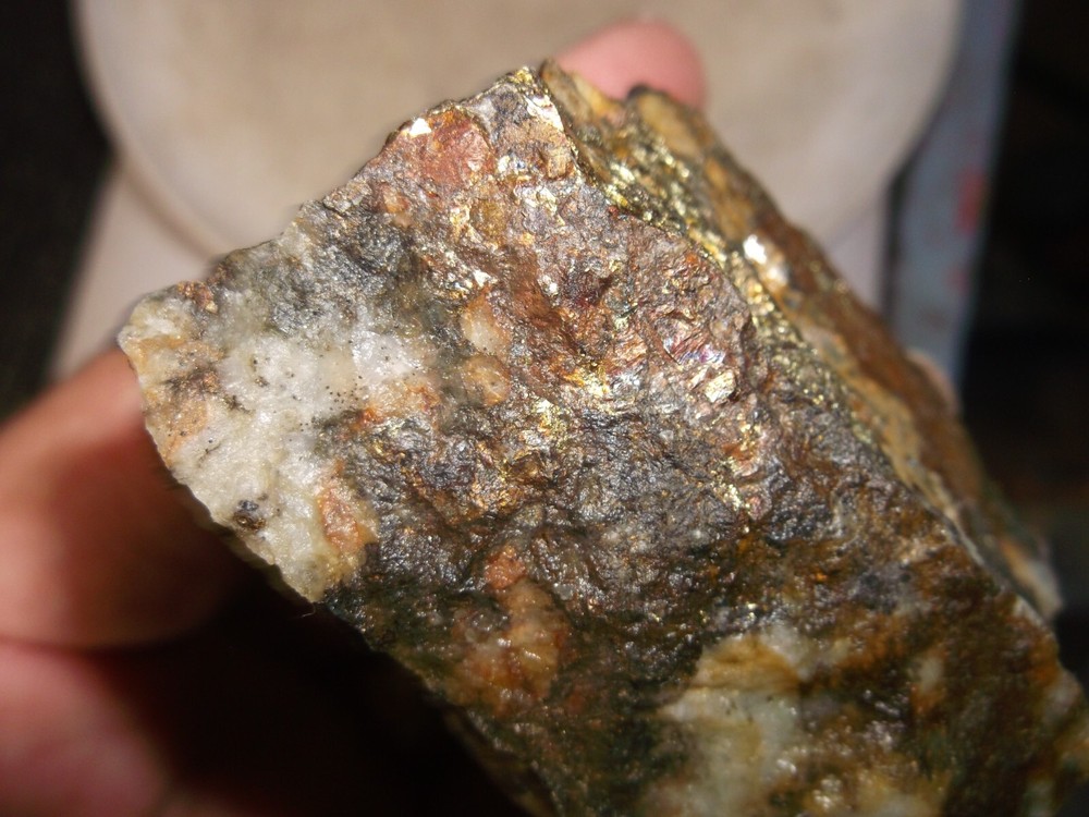 Gold, silver, copper, 197 grams samples ,ore high grade .