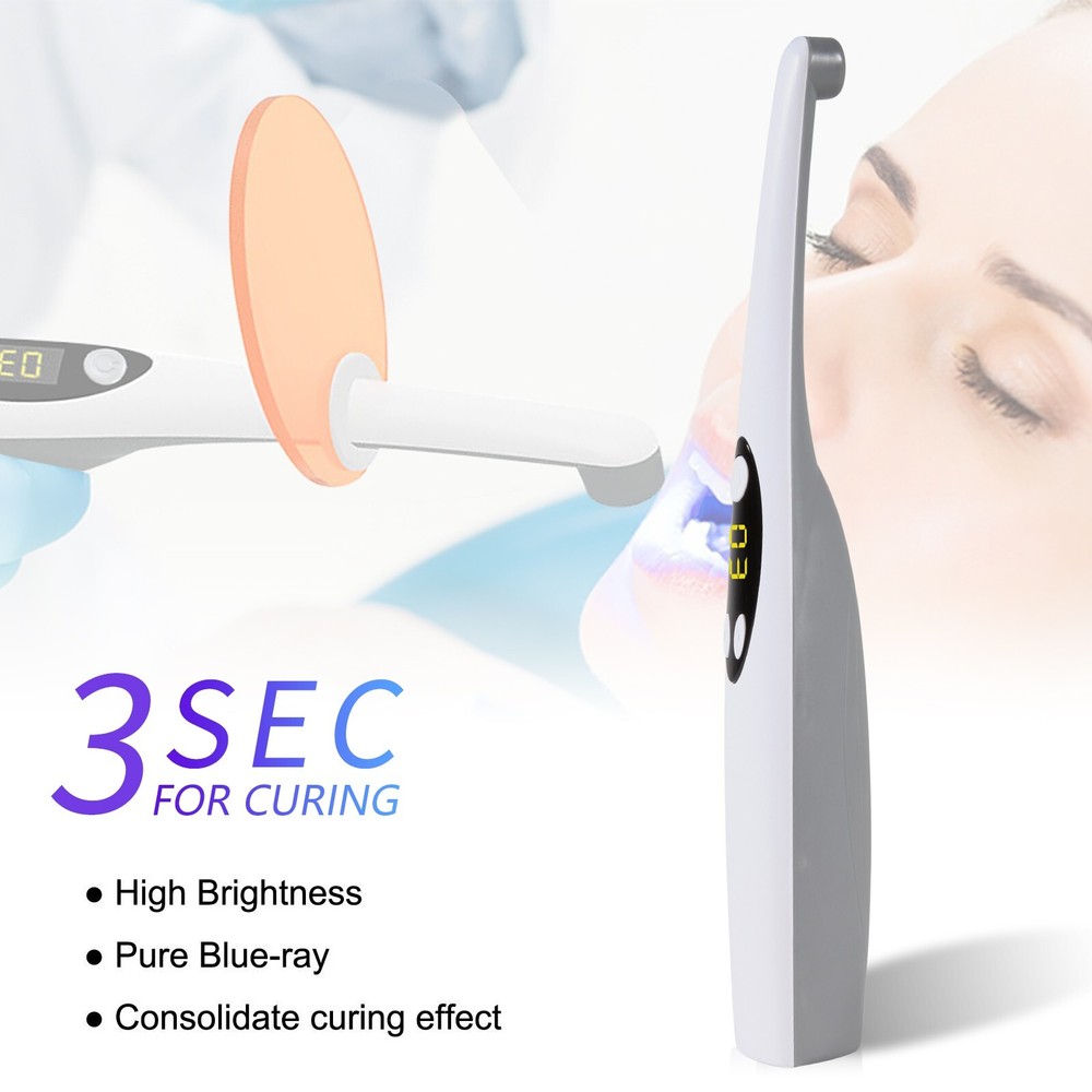Wireless Cordless iLed 3 Second LED Curing Light 3S Cure Lamp US plug OR Dental