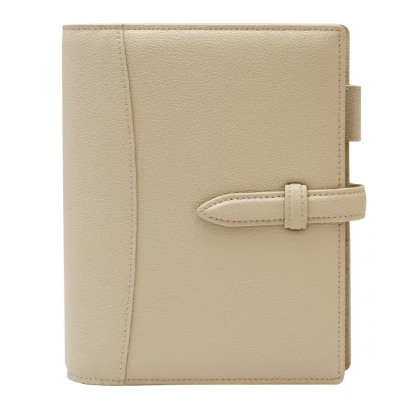 Franklin Planner Compact size Light grayish binder Split Leather Bible Size