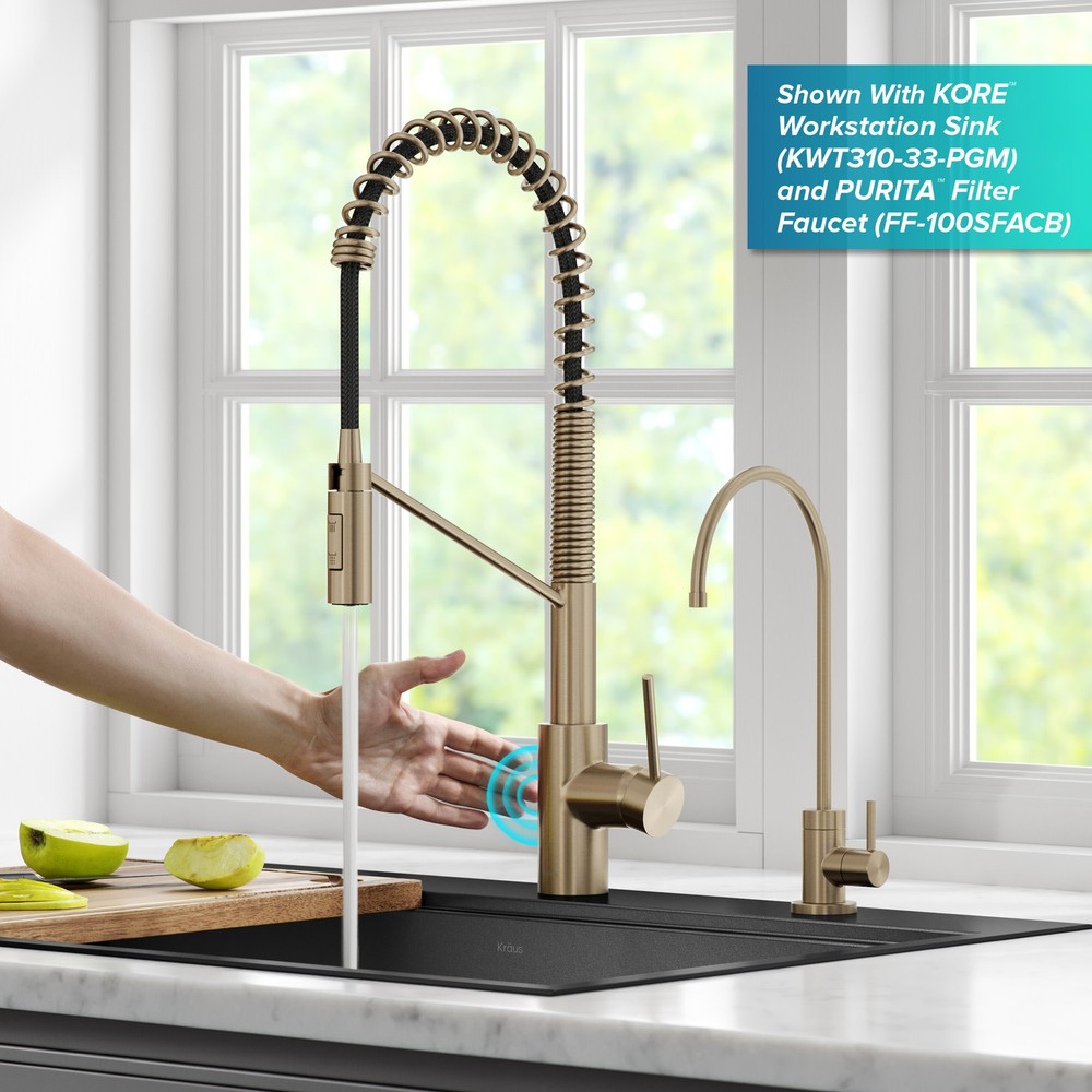 Kraus KSF-2631 Oletto 1.8 GPM Touchless Sensor Single Handle Pull - Spot Free