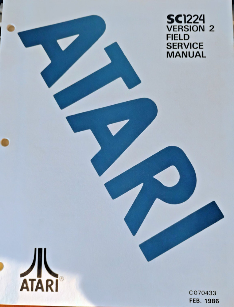 SC1224 VERSION 2 Field Service Manual ONLY; Atari ST
