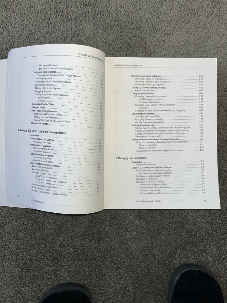 Vintage Sybase SQL Server System Administration Guide 1994, before SAP merge.