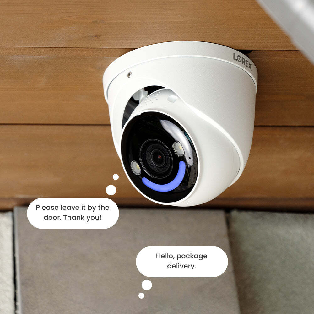 Lorex 4K+12MP Outdoor Security Camera System with 4 IP Wired Dome Camera