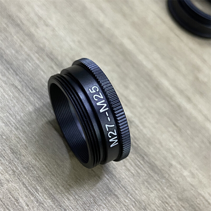 2pcs M27 to M25 Microscope Objective Lens Adapter Ring f Leica Nikon Microscope