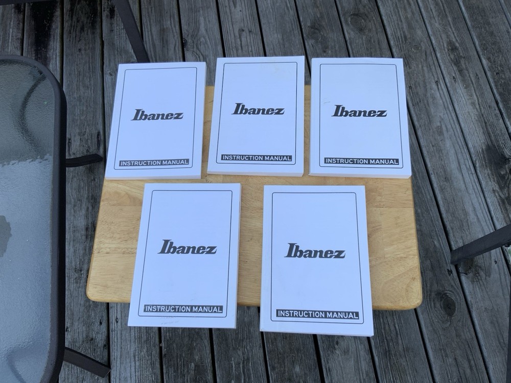 Ibanez Instruction Manual. Original 2013. Great Condition.