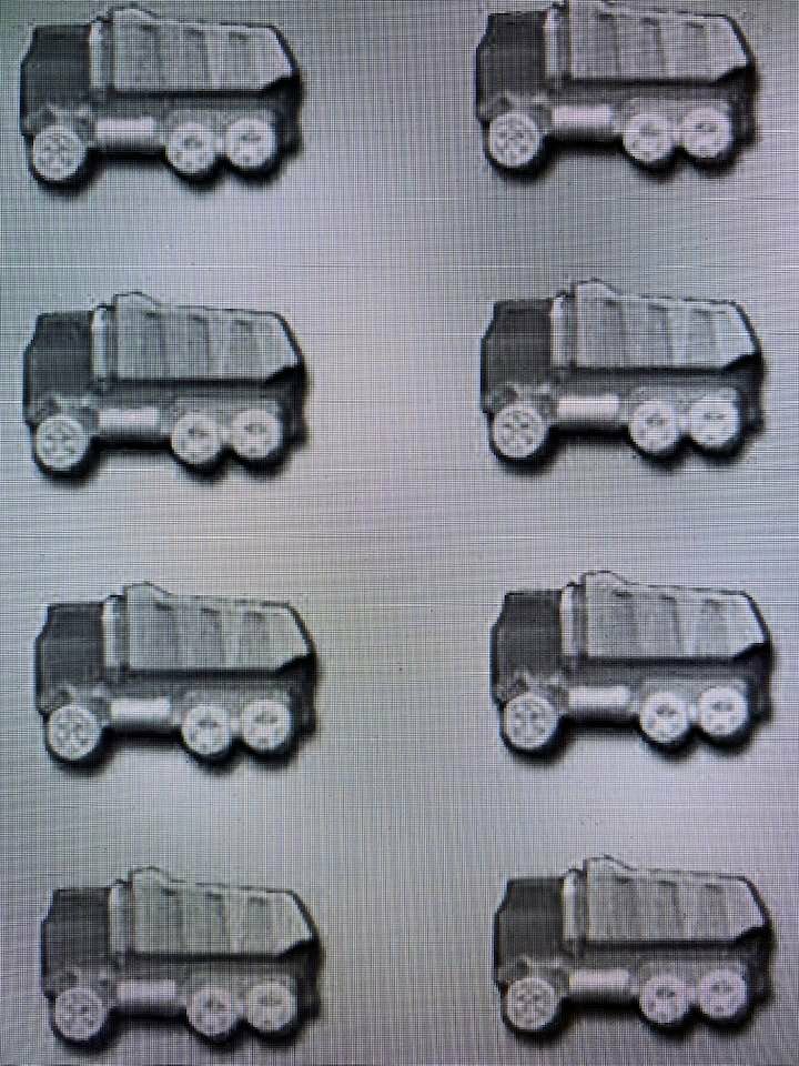 CONSTRUCTION DUMP TRUCK CHOCOLATE MOLD caterpillar mac trucks