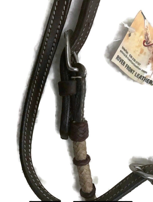 Western Brown Leather Headstall