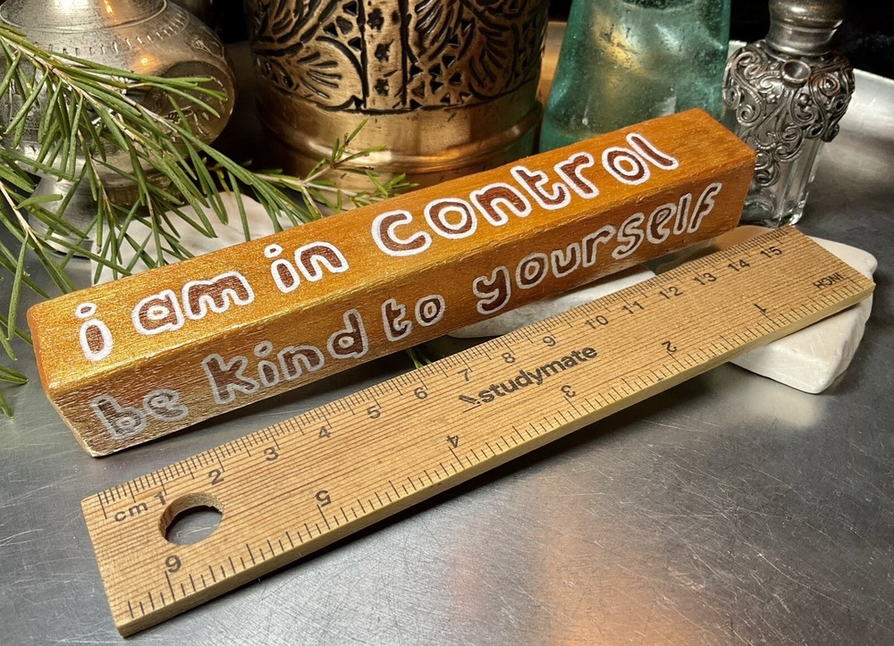 Henna Silver Handmade Painted Gift - Anam Cara Inspirational Message