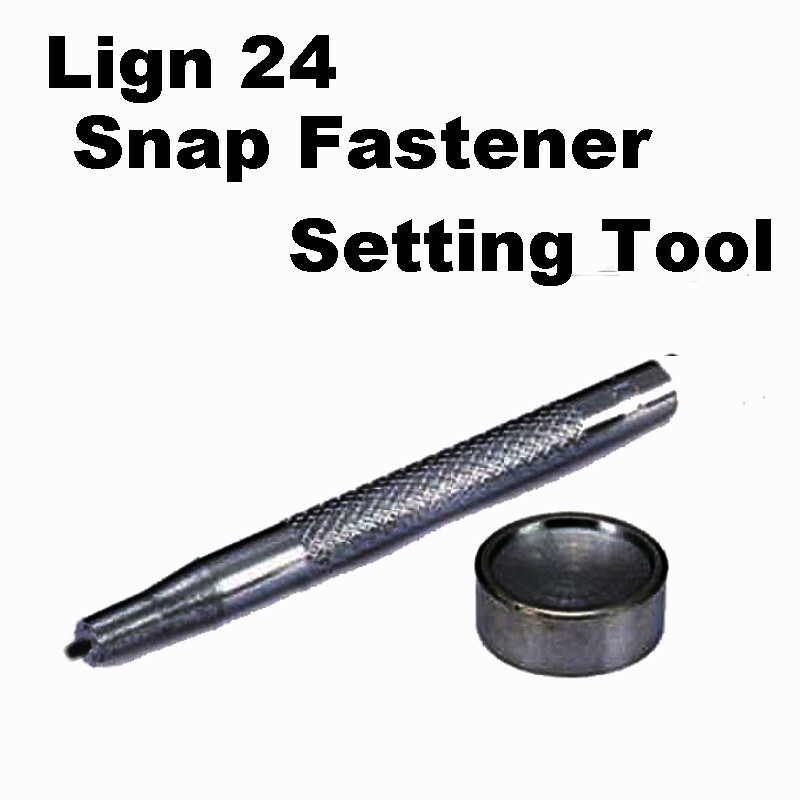Snap Fastener Attaching Tool for Ling 24 Leather or Canvas