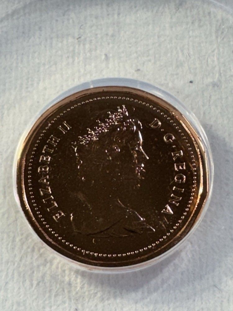 1982 Canada 1 Cent Proof Like Graded MS 68 RD by ANACS