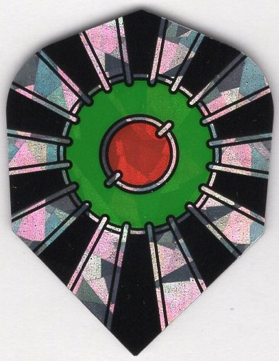 Shimmer Bullseye Dart Flights: 3 per set