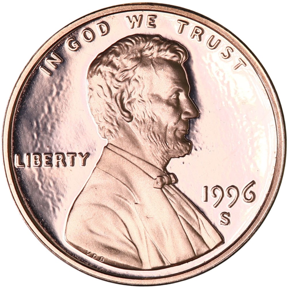 1996 S Proof Set Original Box & COA 5 Coins CN-Clad