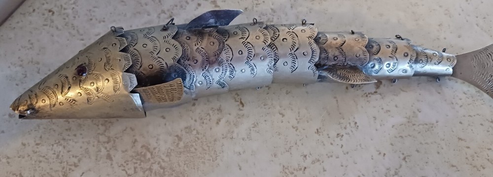 Antique Articulating Brass Fish (Circa 1920s)