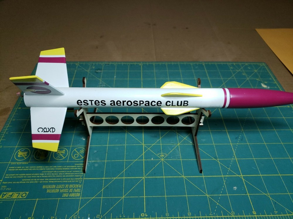 Rocket Cradle - Stand for display or working on your model rocket kits laser cut