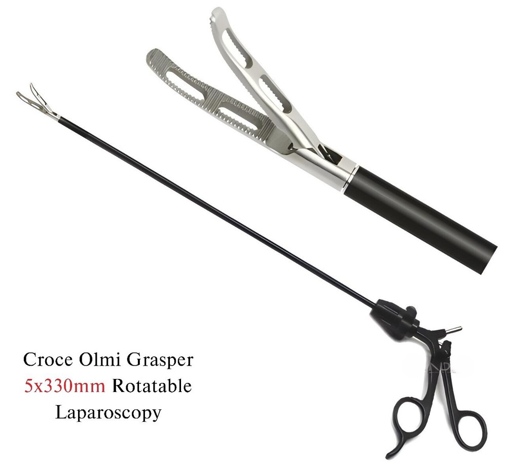 Laparoscopic Grasper Forceps Croce Olmi Bowel Endoscopy Surgical Instruments 5mm