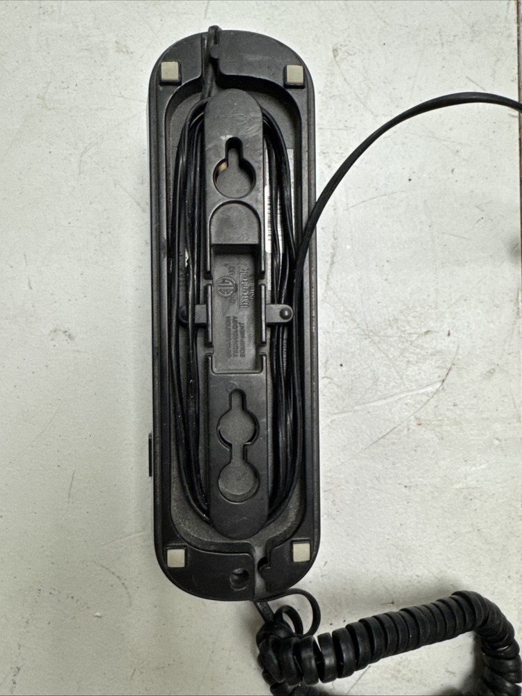 VTech Caller ID Display Wall Mount Corded Phone – Black - ECS
