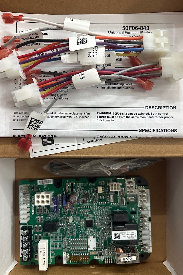 50F06-843 Furnace control board