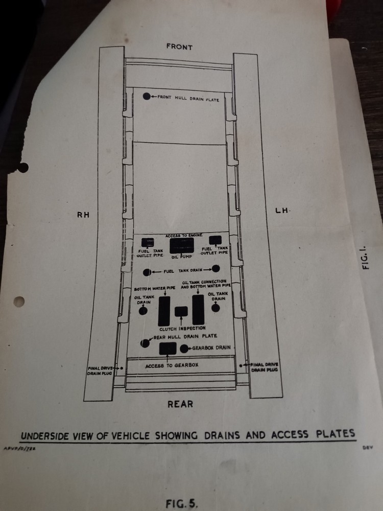 Vintage Tank Schematic Diagram Sheets