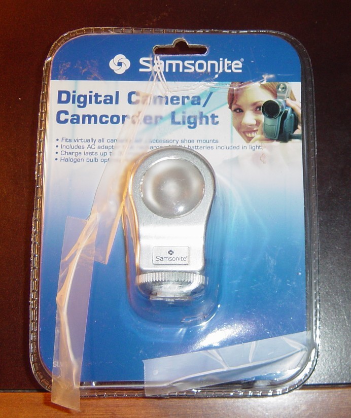 Samsonite Camera/Video Camcorder Light with accessoriy shoe mount