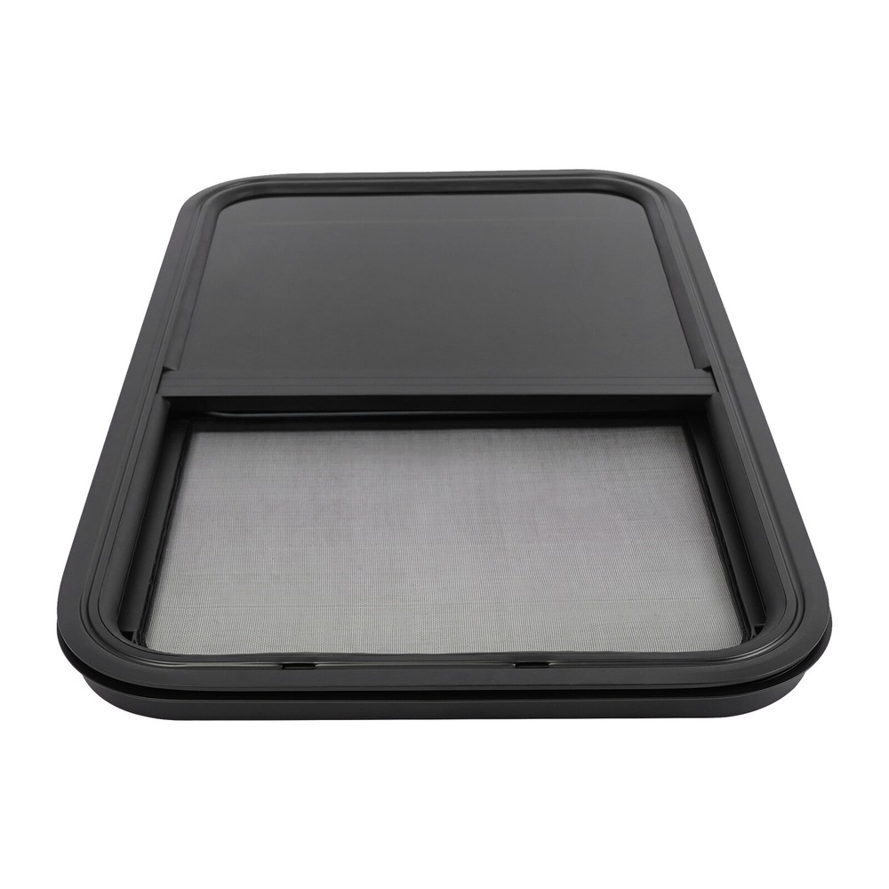2 PCS RV Window,Modern Black Rectangular RV Windows, RV Vertical Slide Window