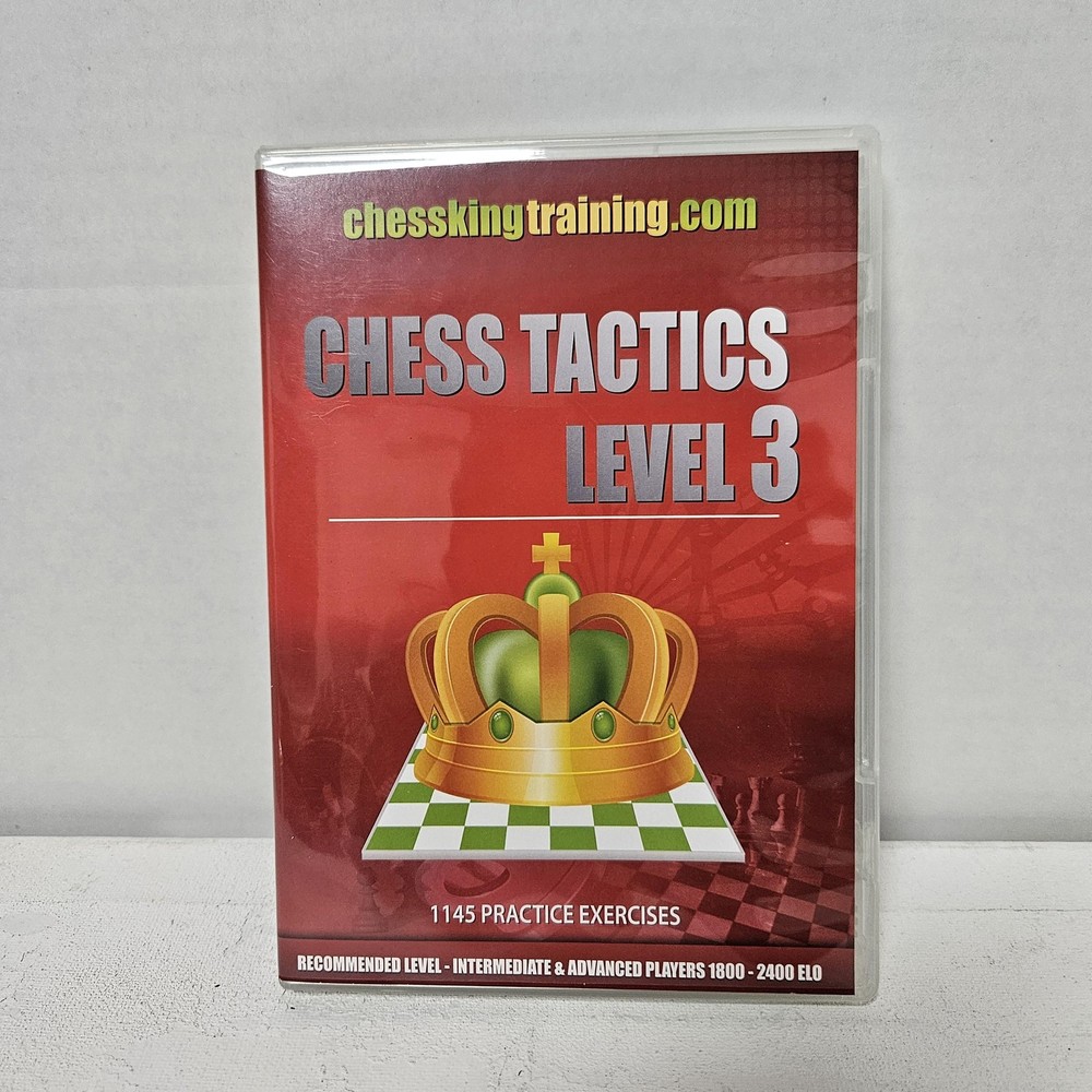 Chess Tactics Level 3 CD-ROM Training 1145 Exercises Intermediate Advanced PC