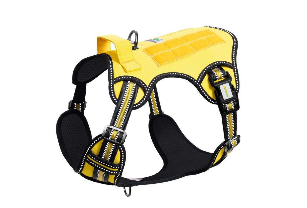 . Premium No-Pull Tactical Dog Harness with Adjustable Straps, Soft Padded De...