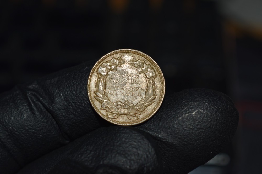 1857 Flying Eagle Cent Penny, Choice XF