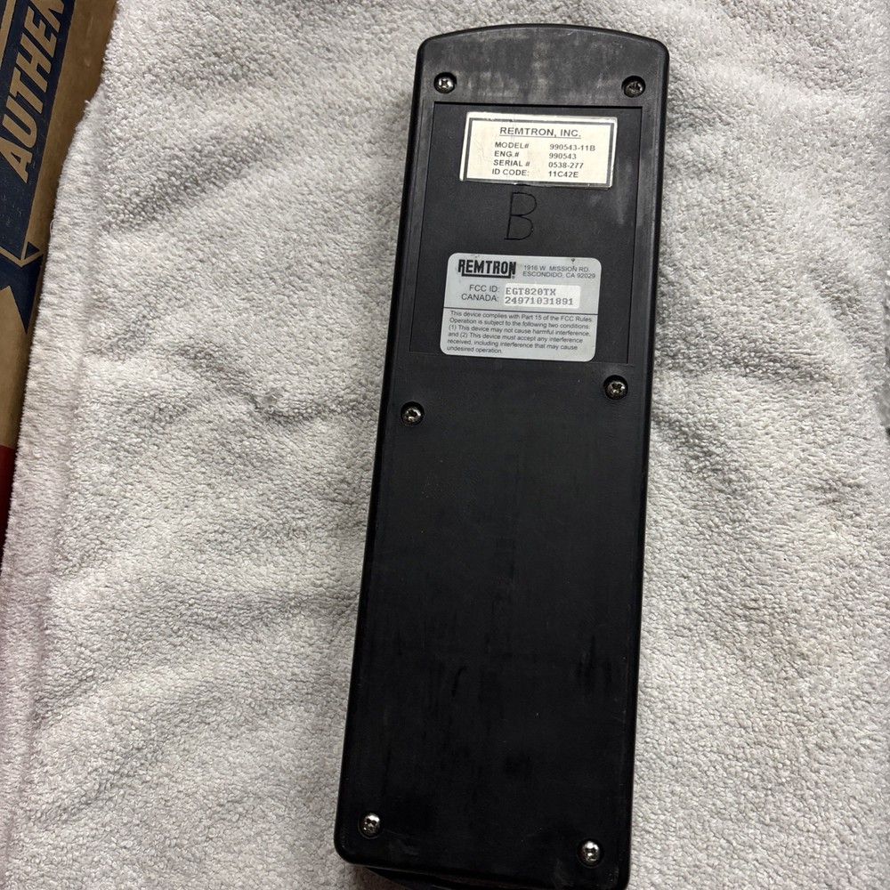 Remtron Command Pro Transmitter Model # 990543-11B With A/B Selector Switch