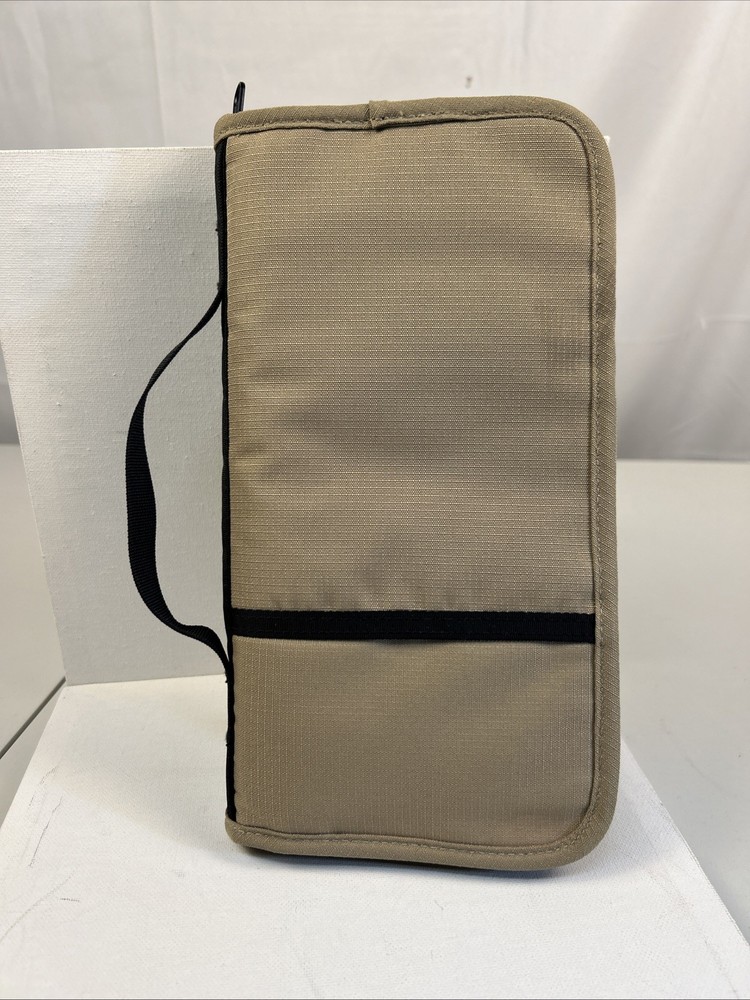 LL Bean Full Zip Personal Organizer Brown