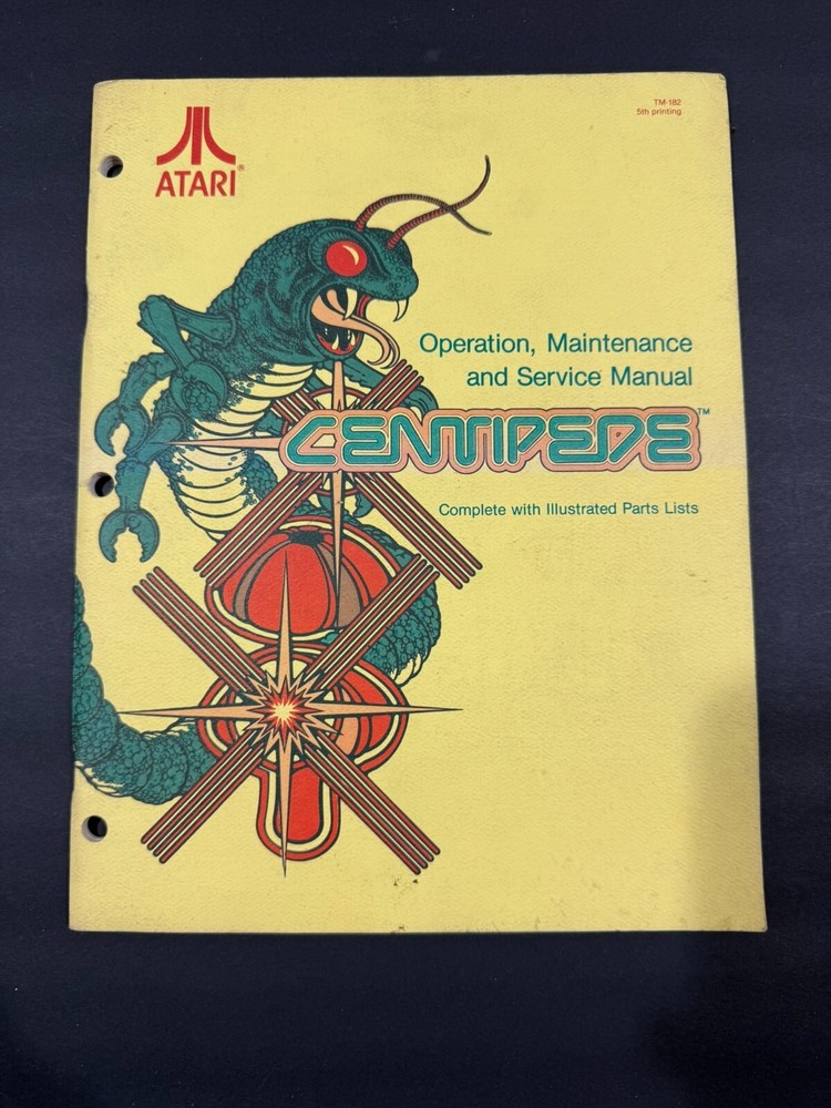 Atari Centipede Arcade Operation, Maintenance and Service Manual