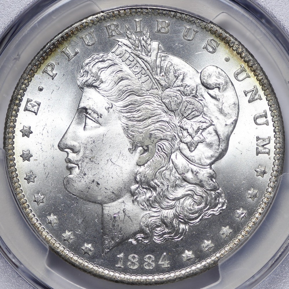 BU 1884-O Morgan Silver Dollar PCGS MS63 Nice Example WGLQ