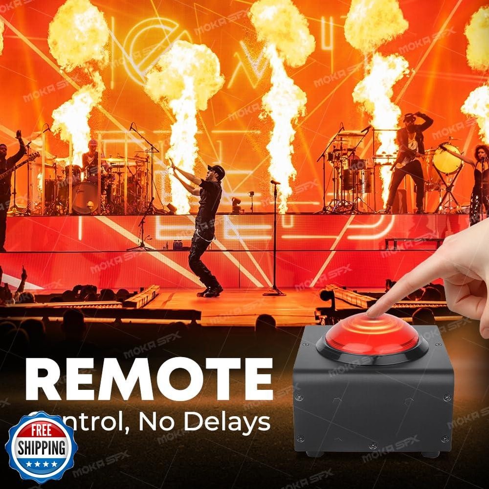 MOKA SFX Power Controller Red Button Mini Console Stage Effect Machine Portab