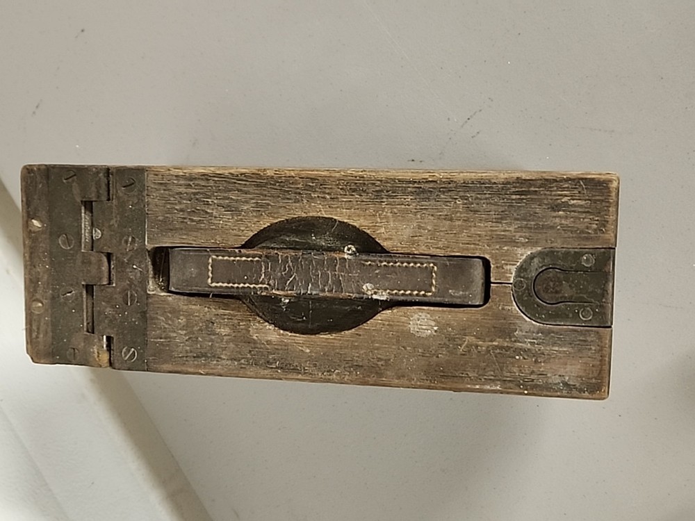 Vintage Wooden Ammo Box Ammunition
