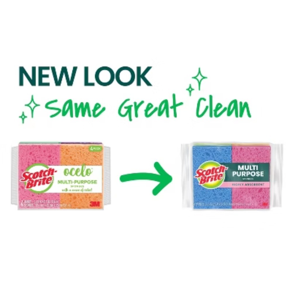 Scotch-Brite Multi-Purpose Sponges - 4pk
