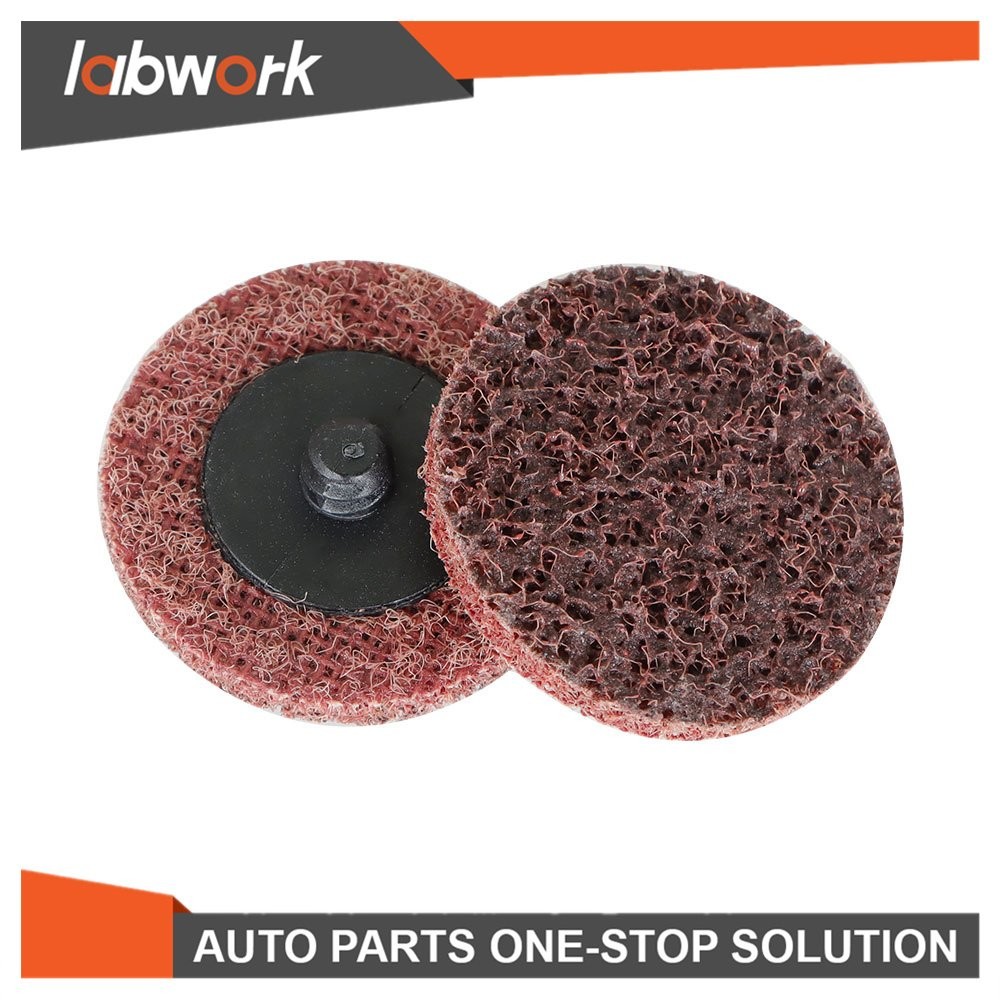 Labwork Medium Surface Conditioning Disc Roll Lock Grinder Sanding Pads 50Pcs 2"