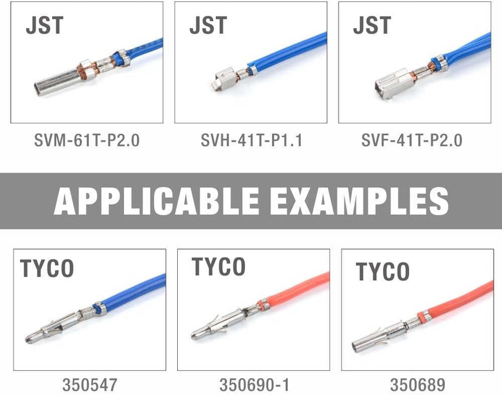 iCrimp Open Barrel Terminal Crimping Tool for Molex Style DELPHI AMP Orange
