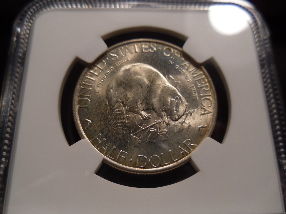 1936 MS66+ (Plus) Albany Silver Commemorative NGC Certified Gem - White