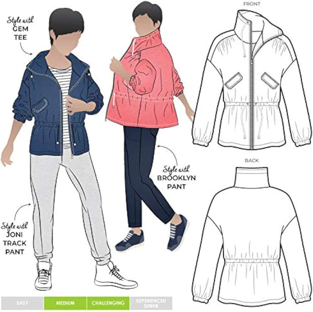 Style Arc Sewing Pattern - Austin Jacket (Sizes 18-30)