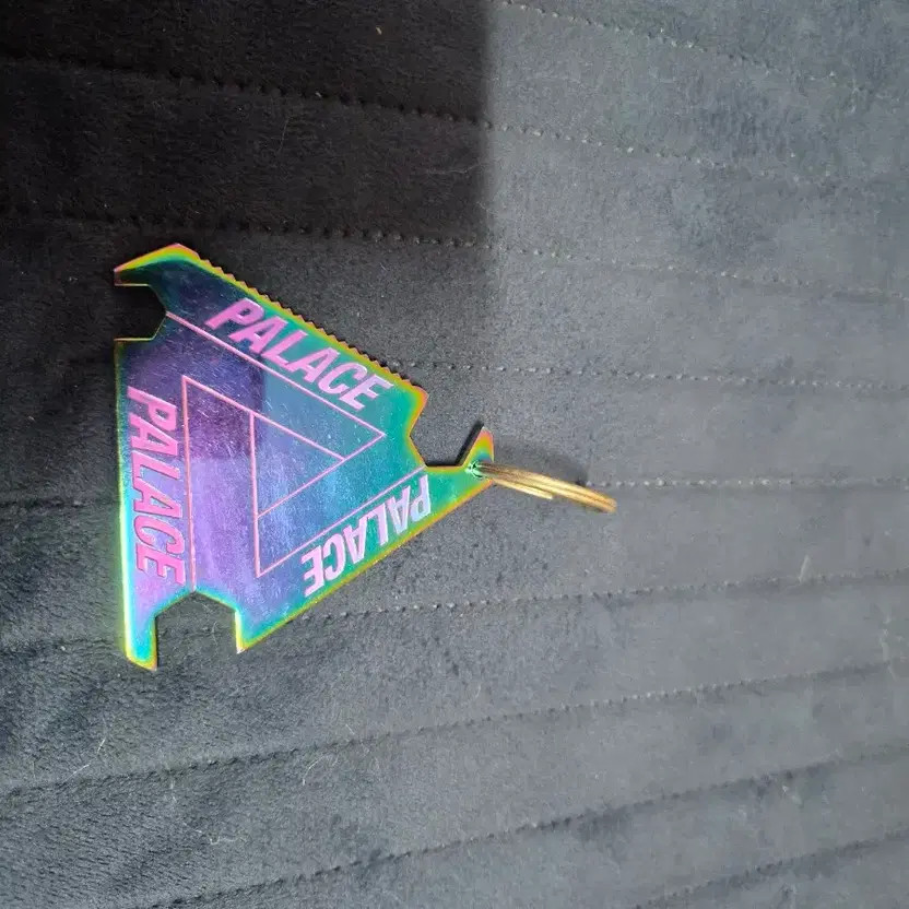 Palace Rainbow Triangle Logo Keyring Official