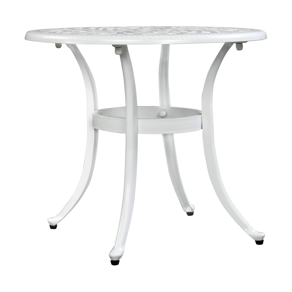 Patio End Table Side Table, Cast Aluminum Cocktail Table