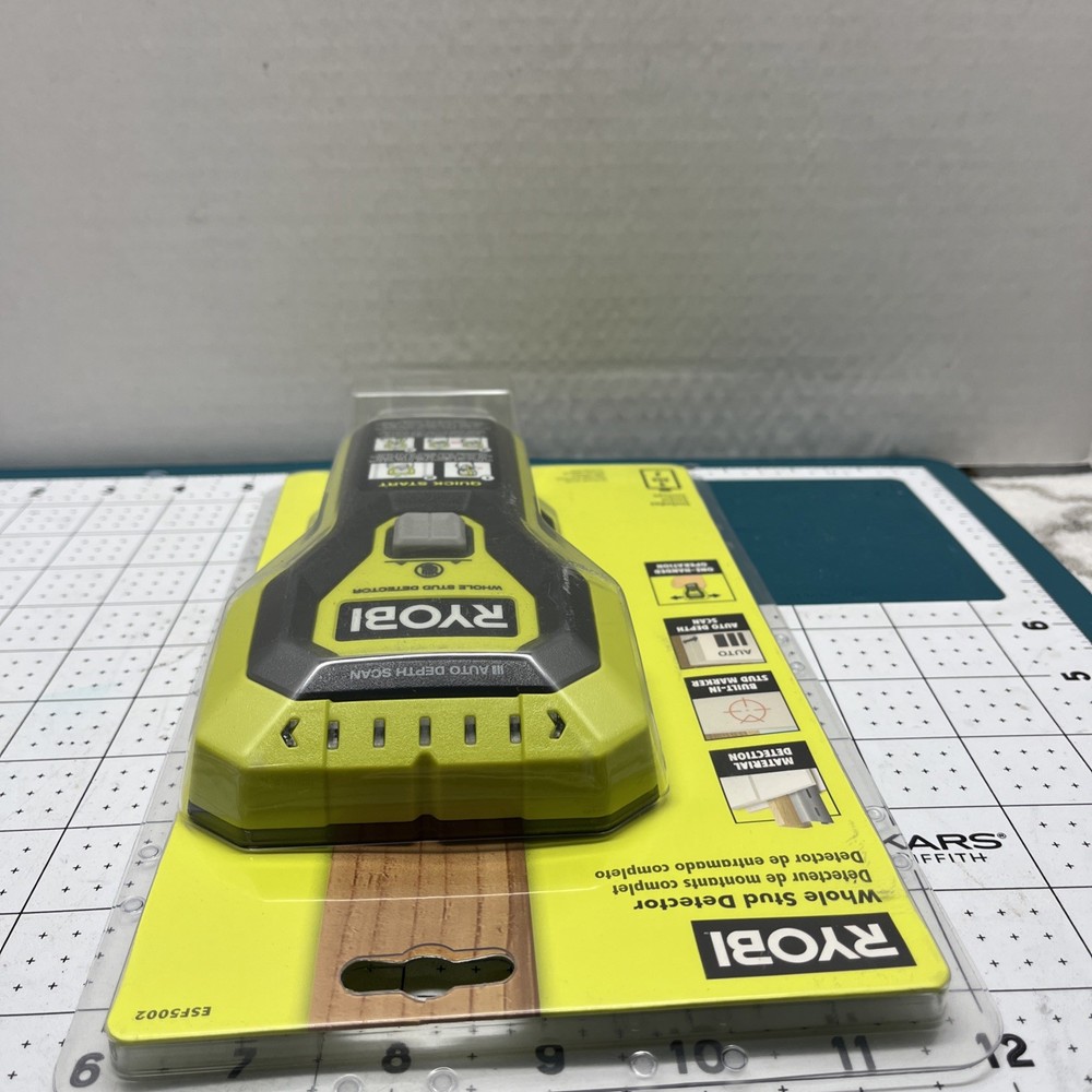 RYOBI Whole Stud Finder Auto Depth Scan Tech Hand-Held Multiple LED