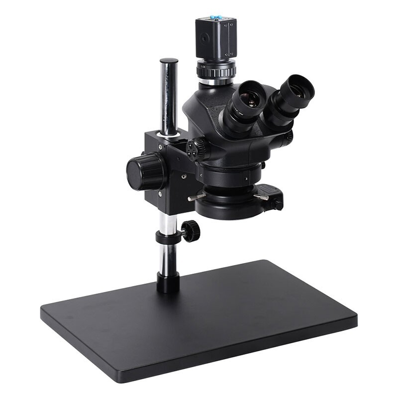 Trinocular Stereo Microscope Magnifier Stand 2K Microscope Camera 3.5X-100X