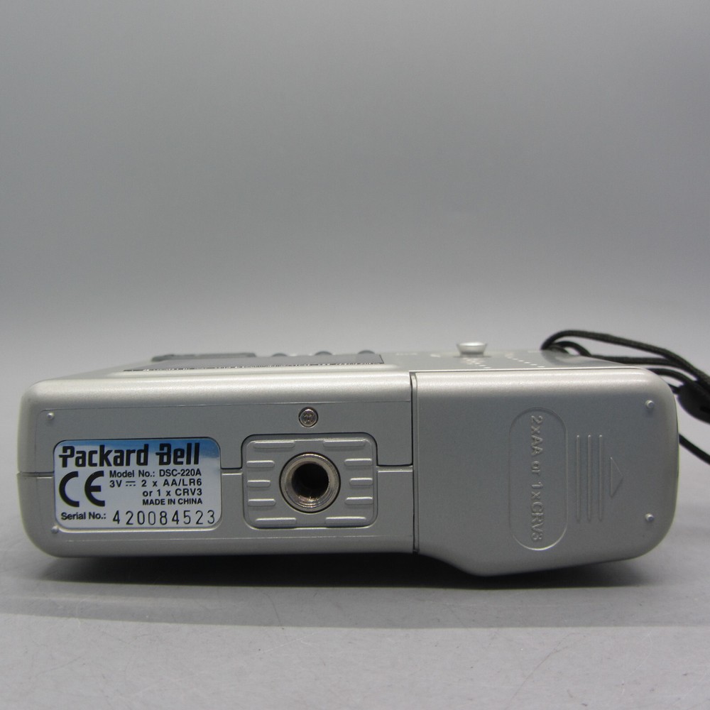 Packard Bell DSC-220 2.0MP Compact Digital Camera Silver Tested