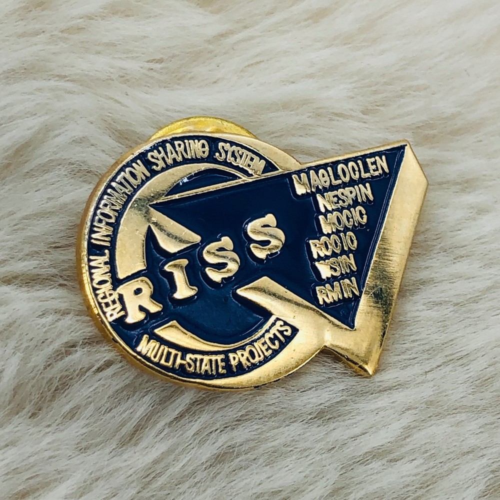 Regional Information Sharing Systems RISS Police Database Lapel Pin