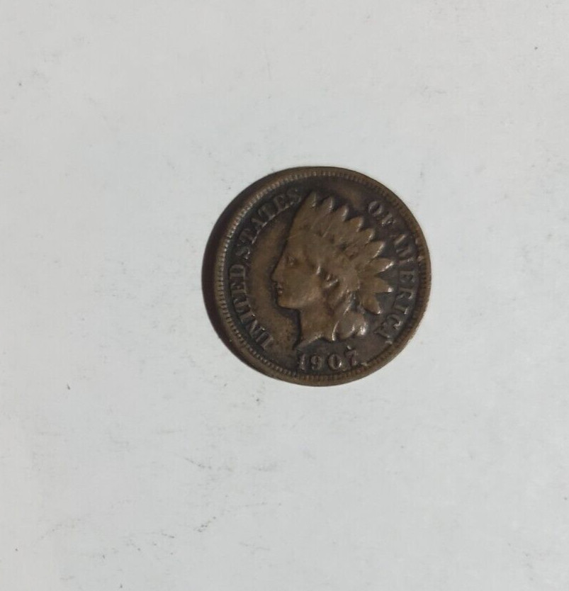 1907 Indian Head Cent Penny