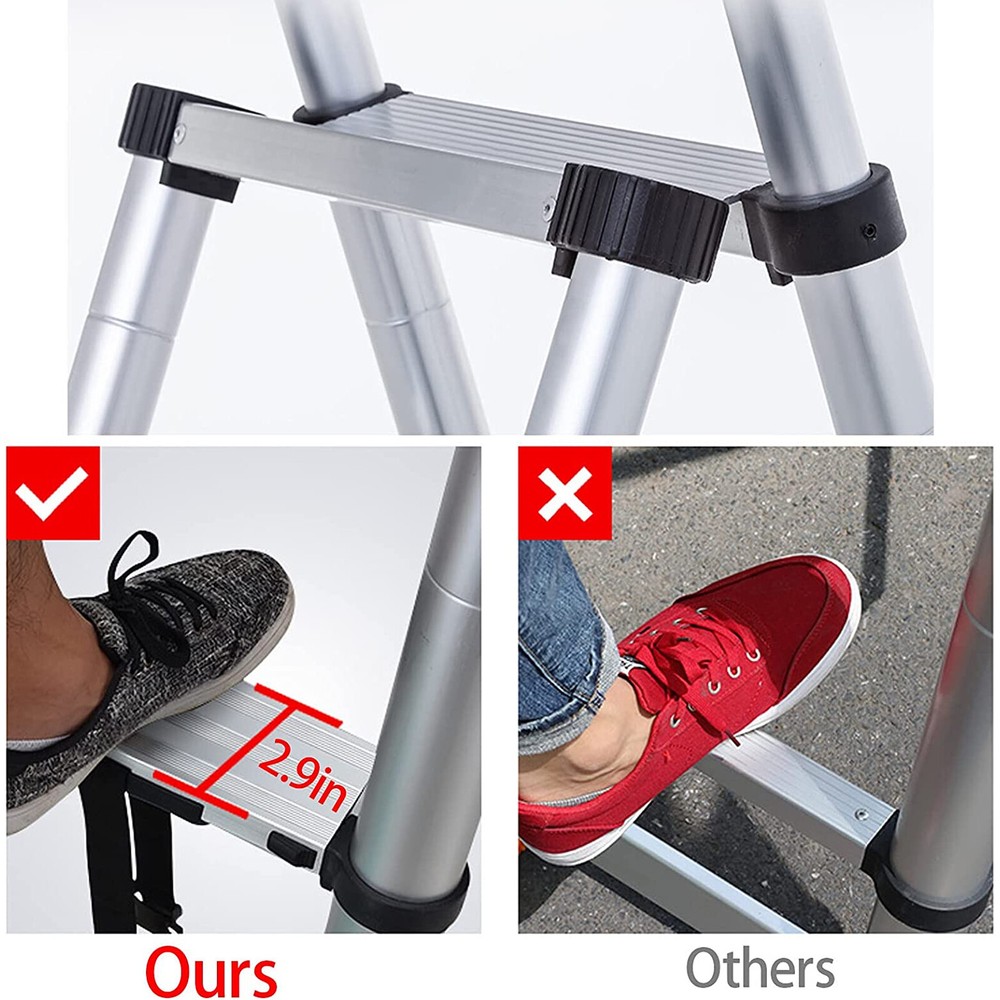 Step Ladder Extension Telescoping Lightweight Portable Folding Telescopic