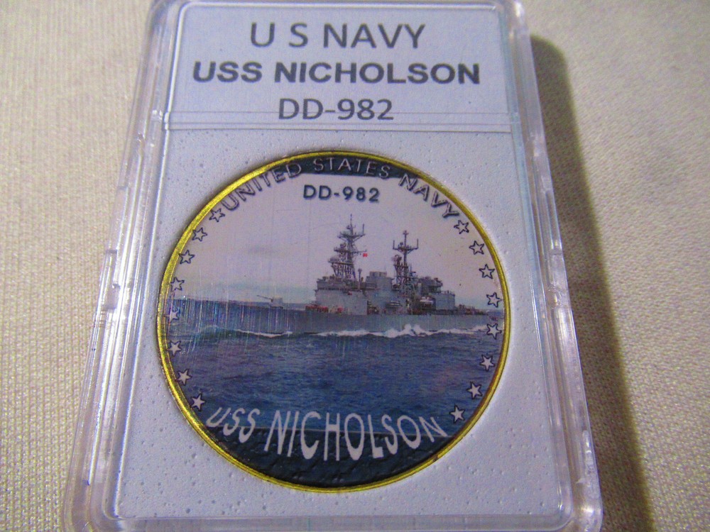 US NAVY - USS NICHOLSON (DD-982) Challenge Coin